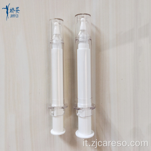 Flacone per siringa cosmetica airless bianco da 10 ml 20 ml